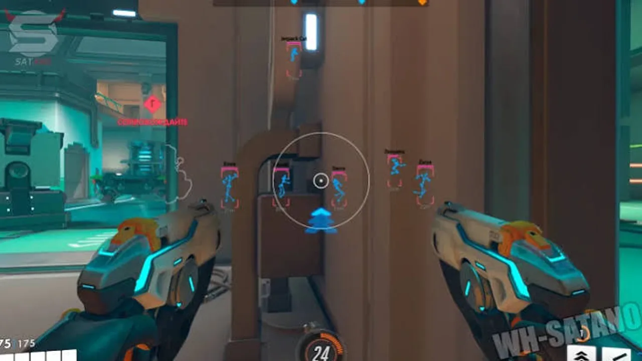 Overwatch 2 ESP boxes and skeleton overlays through walls on Windows PC